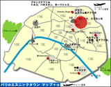 パリ地図インド人街