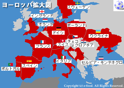 ヨーロッパ拡大図