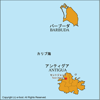 アンティグア･バーブーダ地図