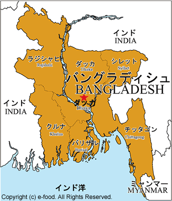 バングラデシュ地図