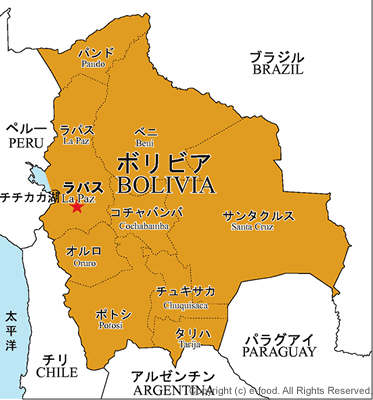 ボリビア地図