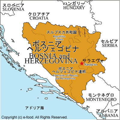 ボスニア地図