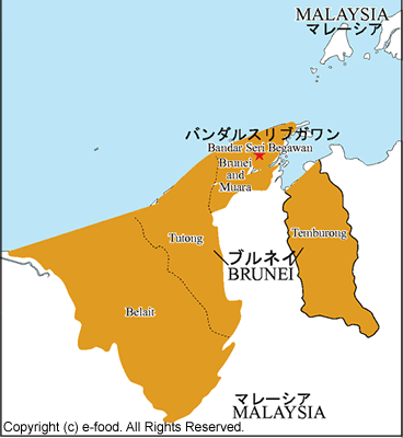 ブルネイ地図