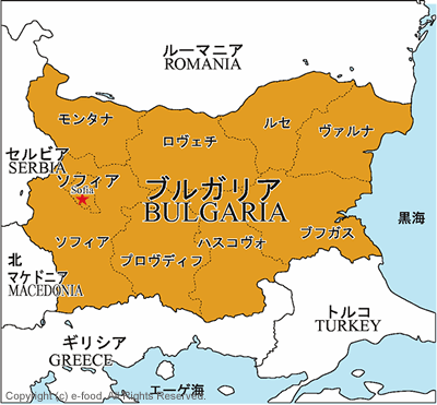ブルガリア地図