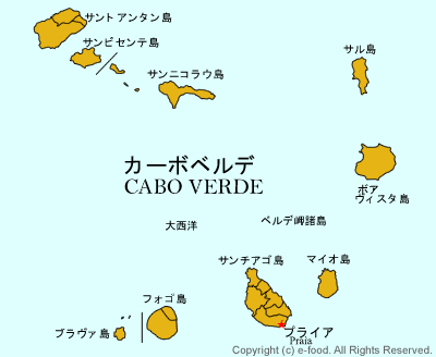 カーボベルデ地図