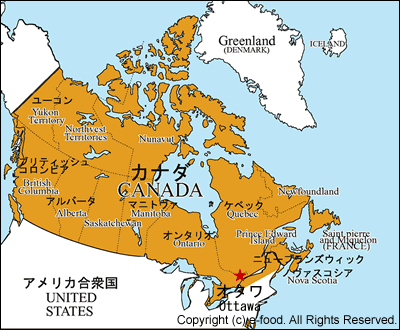 カナダ地図