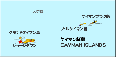 ケイマン諸島地図