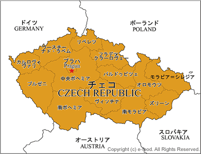チェコ地図