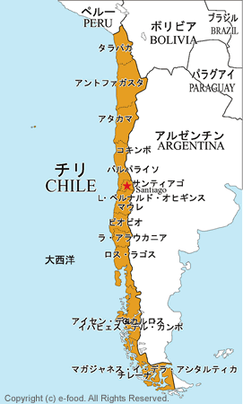 チリ地図