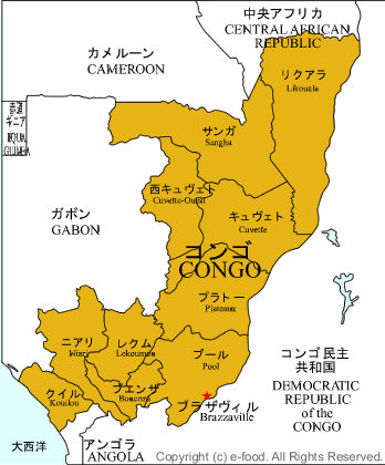 コンゴ地図