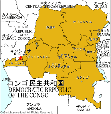 コンゴ地図
