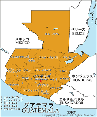 グアテマラ地図