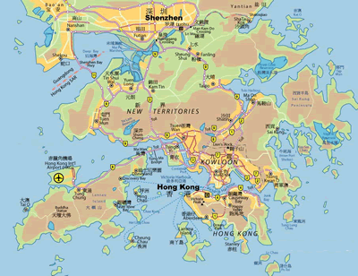 香港地図