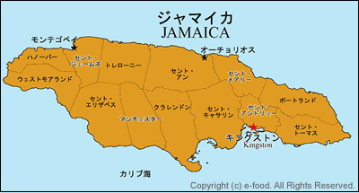 ジャマイカ地図