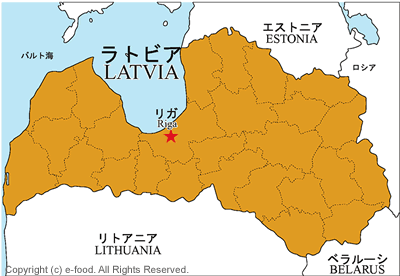 ラトビア地図