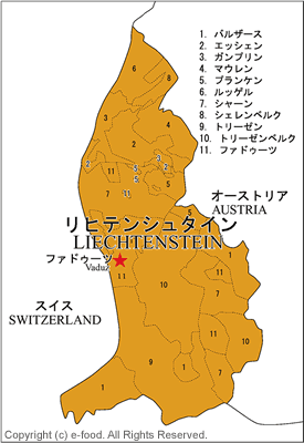 リヒテンシュタイン地図