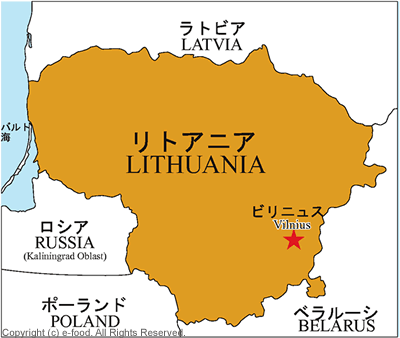 リトアニア地図