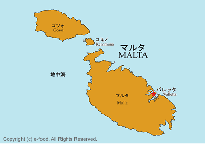 マルタ地図