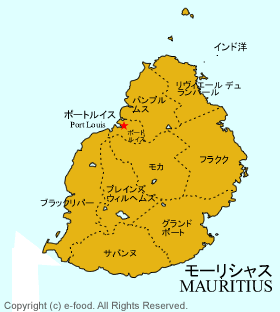 モーリシャス地図