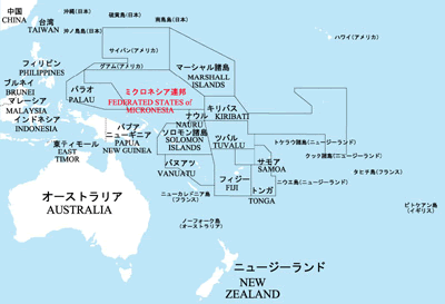 ミクロネシア地図