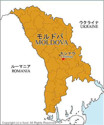 モルドバ地図
