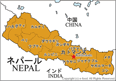 ネパール地図