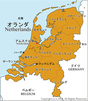 オランダ地図