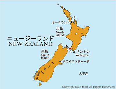 ニュージーランド地図