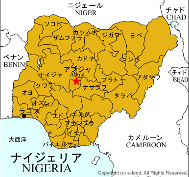ナイジェリア地図