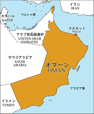 オマーン地図