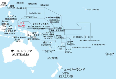 パラオ地図