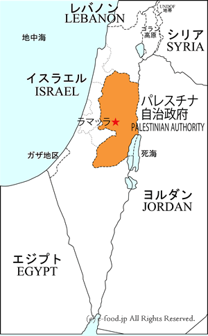 パレスチナ地図