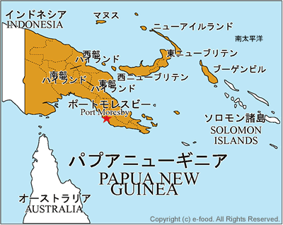 パプアニューギニア地図