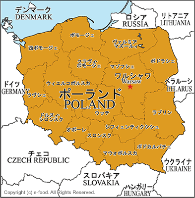 ポーランド地図