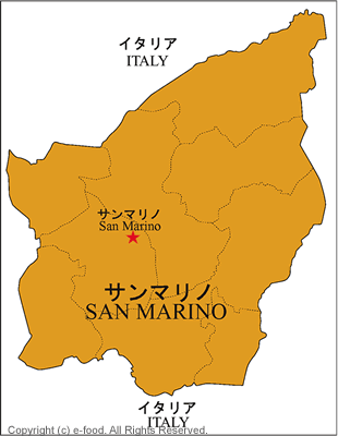 サンマリノ地図