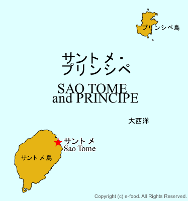 サントメプリンシペ地図