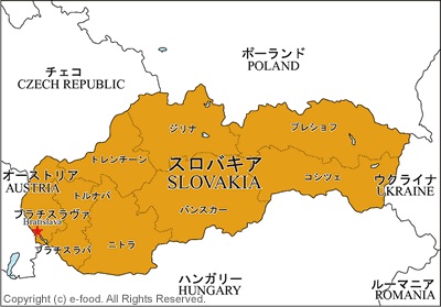 スロバキア地図