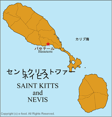 セントクリストファー･ネイビス地図