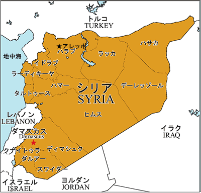 シリア地図