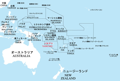バヌアツ地図