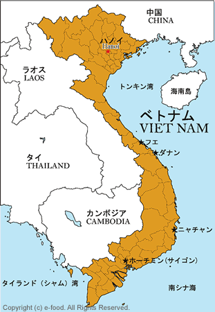ベトナム地図