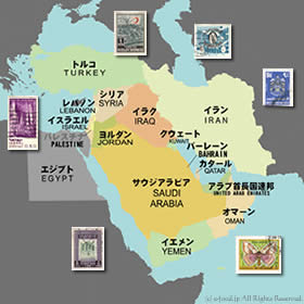 中東地図