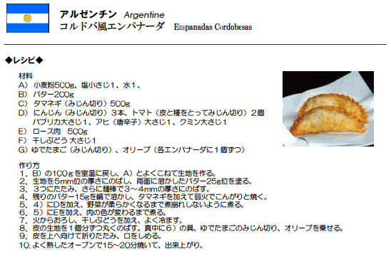 コルドバ風エンパナーダ