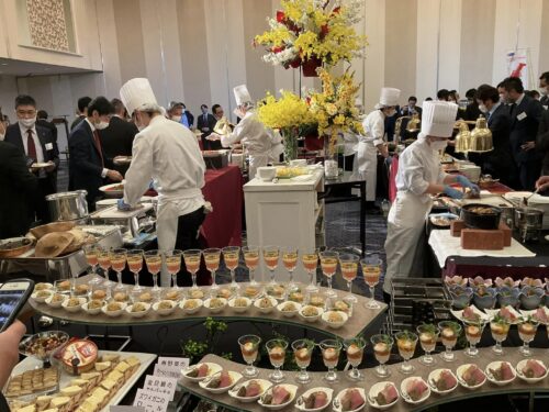 レセプションの料理